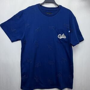Cookies SF Royal Blue Loaded All Over Embroidered Pocket T-Shirt‎ Men's L NWT